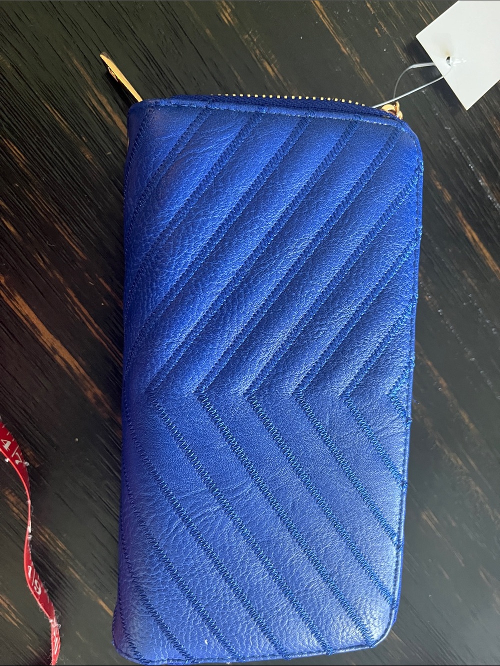 Royal Blue Zip around Wallet